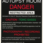 ALIEN LIFE FORM AUTOPSY ROOM POSTER