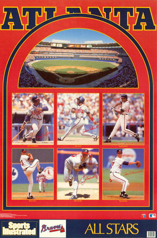 MLB ATLANTA BRAVES ALL STARS POSTER LC8K Midwest Posters — free download