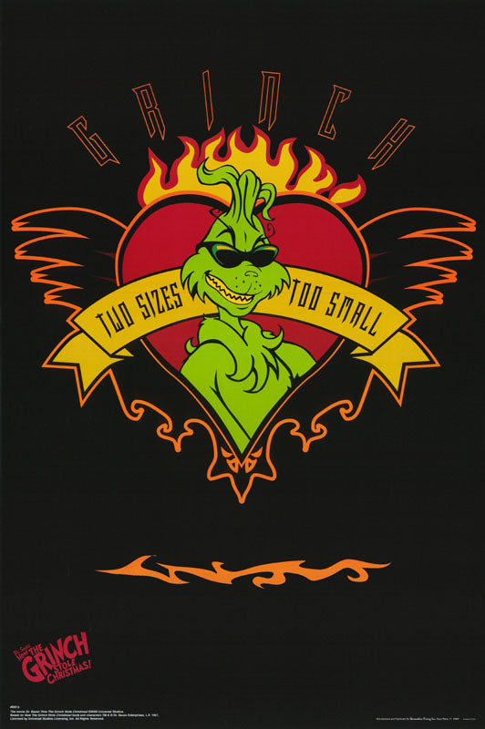 MOVIE - HOW the GRINCH STOLE C'MAS-2 SIZES 2 SMALL - POSTER LC7G