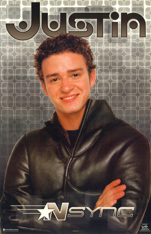 NSYNC JUSTIN LEATHER POSTER