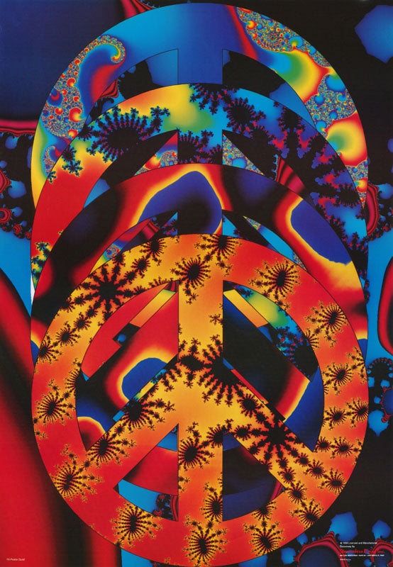 PSYCHEDELIC - PEACE QUAD - POSTER RW11Z