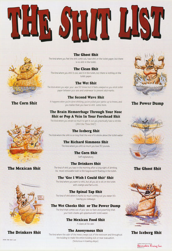 SHIT LIST - POSTER RW22D