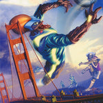 STADIUM EARTH 2050 SOCCER OVER BRIDGE POSTER