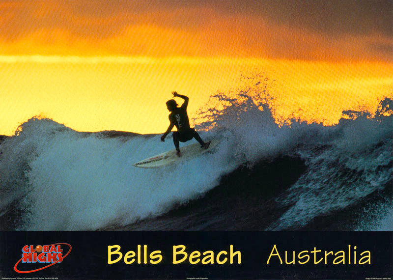 SURFING - GLOBAL HIGHS - BELLS BEACH, AUSTRALIA - POSTER RW4L