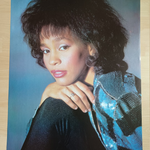 WHITNEY HOUSTON 1986 VINTAGE POP POSTER