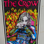 THE CROW VINTAGE FLOCKED POSTER