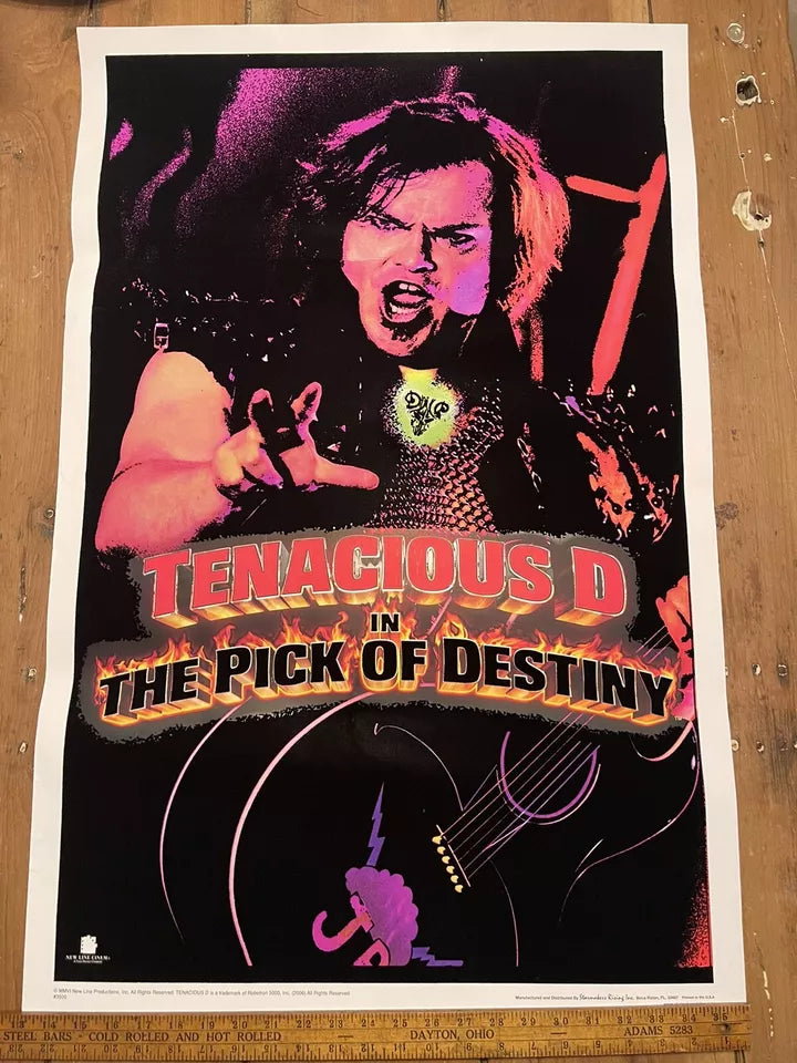 MOVIE: TENACIOUS D PICK OF DESTINY FLOCKED POSTER LC2