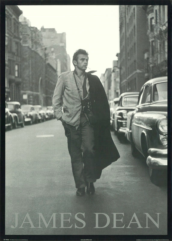 JAMES DEAN (walking down street) POSTER