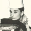 AUDREY HEPBURN wht. hat  POSTER