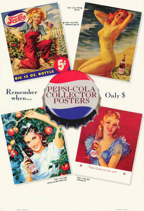ADVERTISING - PEPSI SELL SHEET - POSTER RW14A