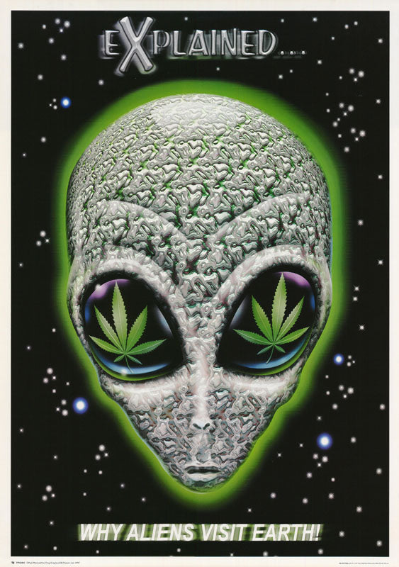ALIENS - EXPLAINED-WHY ALIENS VISIT EARTH - POSTER