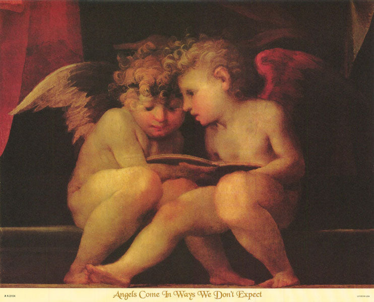 ART - ANGELS COME in WAYS WE DON'T EXPECT - POSTER RC3H