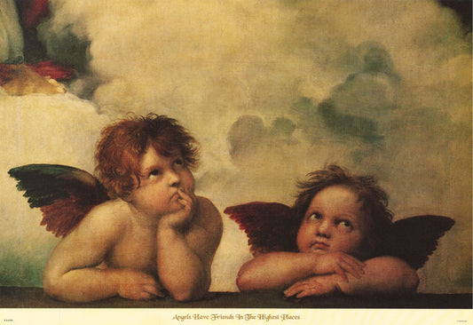 ART - ANGELS HAVE FRIENDS in HIGH PLACES - POSTER LC8-O