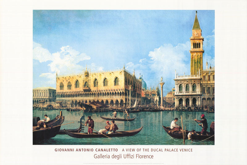 ART - A VIEW of the DUCAL PALACE VENICE - POSTER RW24A
