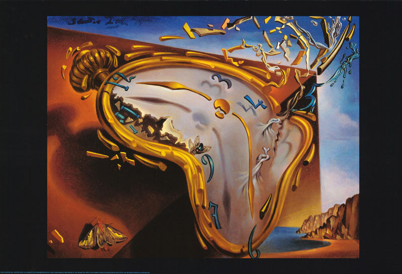 ART - MONTRE MOLLE (CLOCK EXPLOSION) - POSTER RW3C