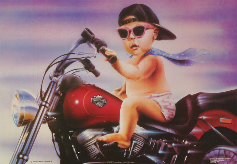 ART - MOTORCYCLE CHILD - POSTER RW7Z