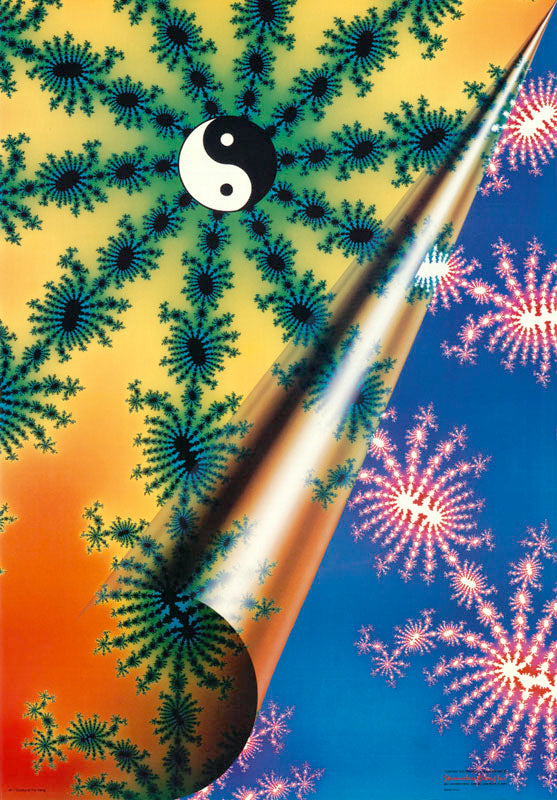 ART-PSYCHEDELIC - STARBURST YIN-YANG - POSTER RW21F