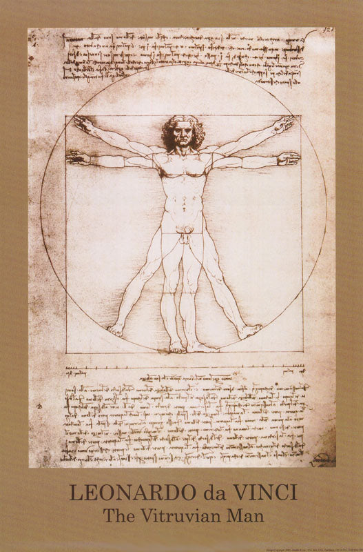 ART - VITRUVIAN MAN - POSTER RW1D
