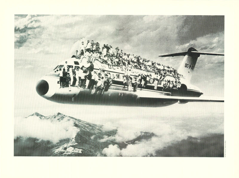 ART - people standing on outside of plane - ART LW2P