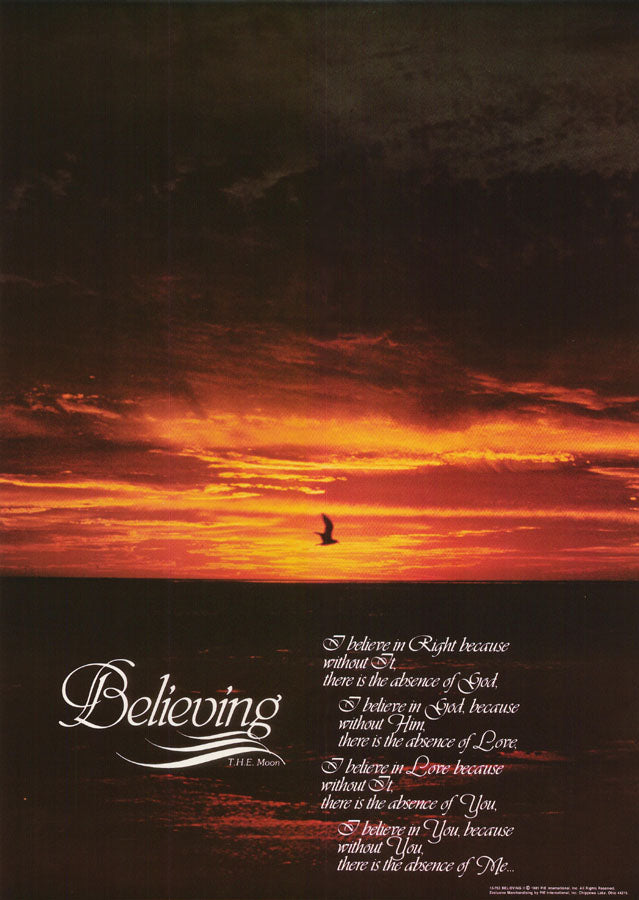 BELIEVING - 13-753 POSTER  RC3C