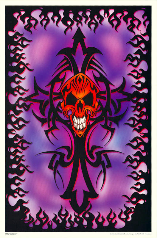 BLUE SKULL - POSTER LW6N