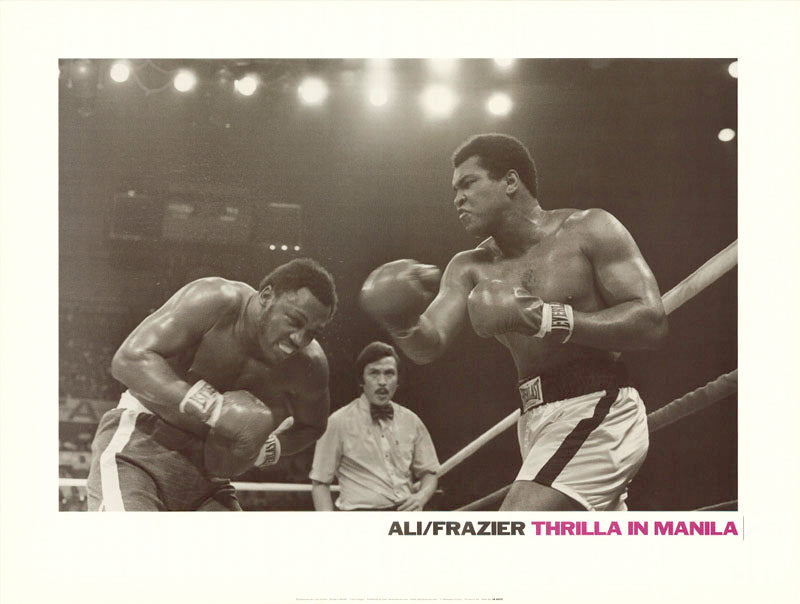 Ali vs Frazier Thrilla in Manila Vintage Boxing Poster – Midwest Posters