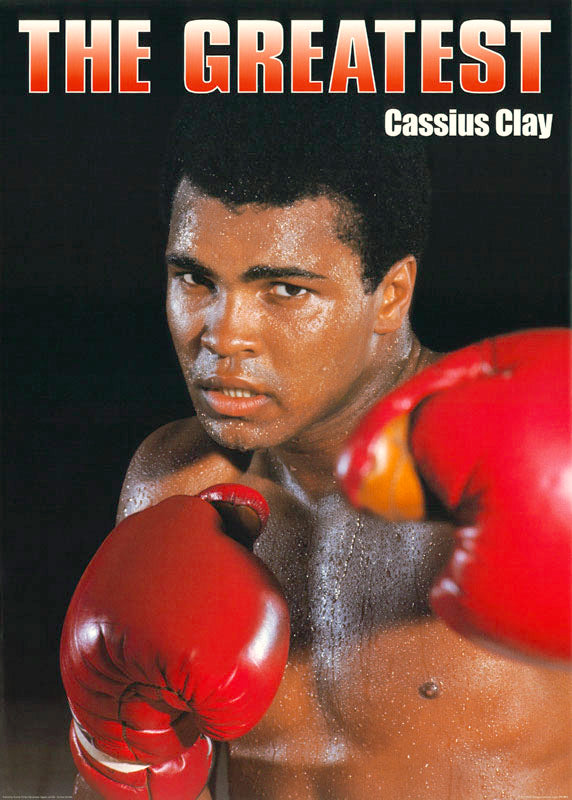 BOXING - CASSIUS CLAY-THE GREATEST - POSTER RW17E