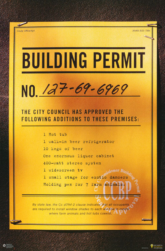 BUILDING PERMIT - 3380 POSTER RC10Q