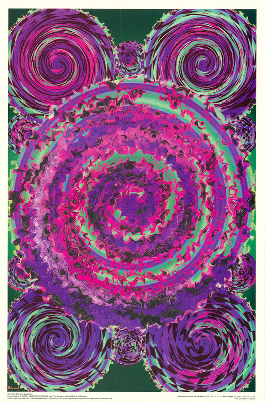 BUTTERFLY EYELASHES FLOCKED POSTER