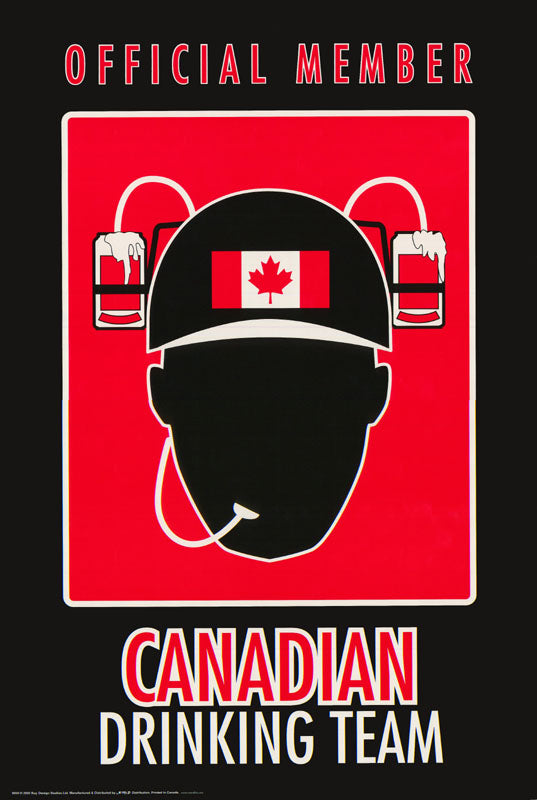 CANADIAN DRINKING TEAM - POSTER RC6H