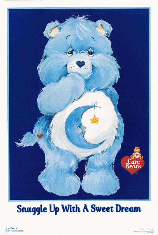 CARTOON - CARE BEARS-SNUGGLE UP with a SWEET DREAM FLOCKED-POSTER LC5A