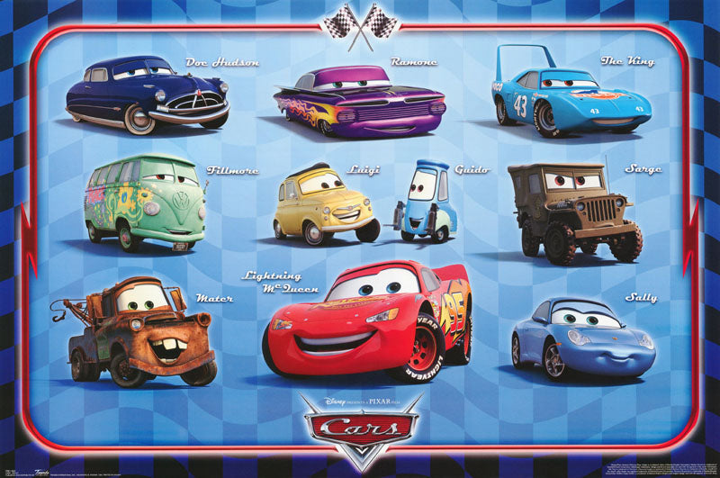 CARTOON - CARS - POSTER FW2C