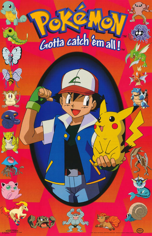 CARTOON - POKEMON-ALL CHARACTERS - 392 POSTER RC1A
