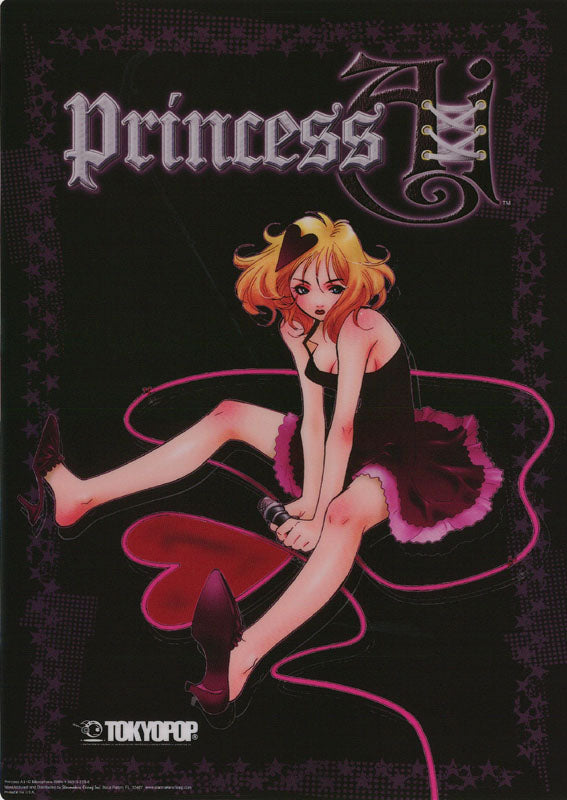 CARTOON - PRINCESS Ai-MICROPHONE --225-6 PLASTIC POSTER LC1i