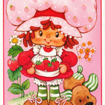 CARTOON - STRAWBERRY SHORTCAKE-BERRY NICE DAY-pink - FLOCKED POSTER RC3E