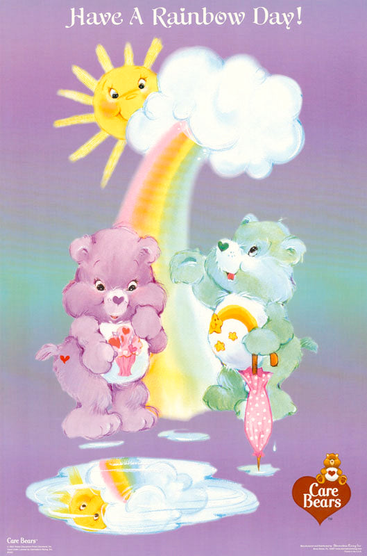 CARTOONS - CARE BEARS-HAVE A RAINBOW DAY -POSTER RW16M