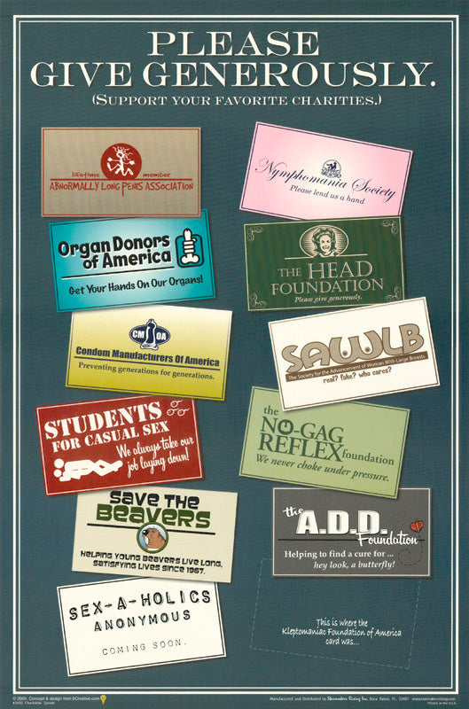 CHARITABLE SPOOFS - POSTER LC8M/STORAGE
