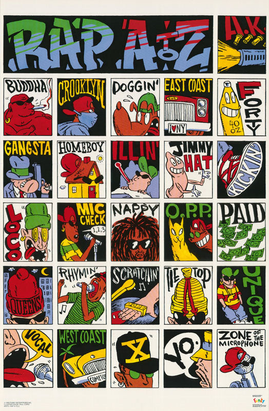 COMICAL - RAP A to Z - POSTER LW4G