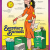 COMICAL - SECRETARY BURNOUT - POSTER RW19B