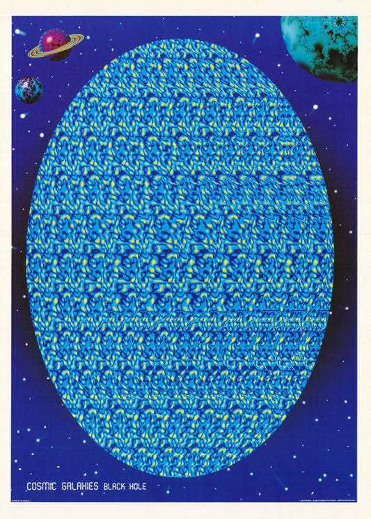 COSMIC GALAXIES BLACK HOLE POSTER LW24M