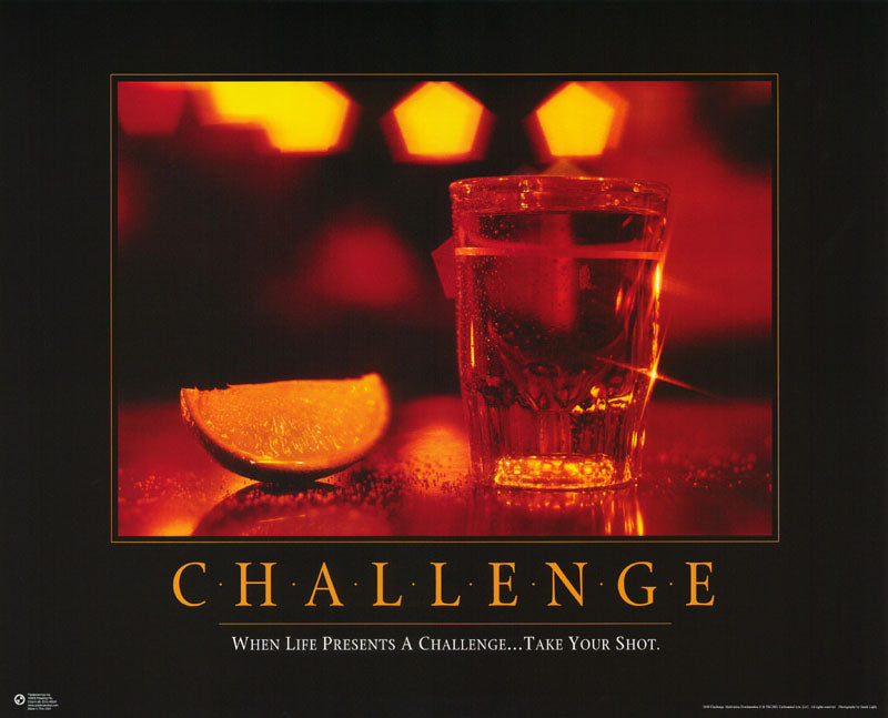 DRINKING - CHALLENGE -POSTER RC9E