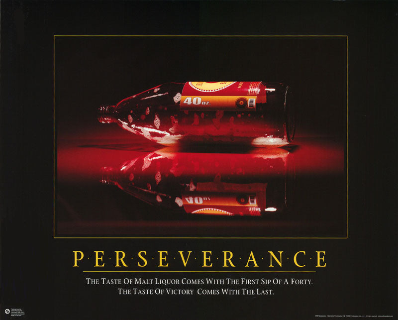 DRINKING - PERSEVERANCE - POSTER FW2C