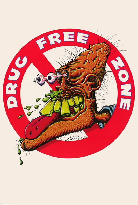 DRUG FREE ZONE - FT003 POSTER LC9i