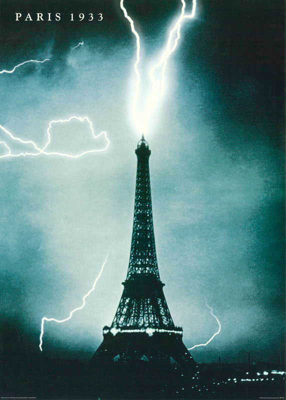 EIFFEL TOWER-PARIS 1933 - POSTER RC54U