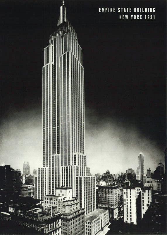 EMPIRE STATE BUILDING-NEW YORK 1931 - POSTER LW4W