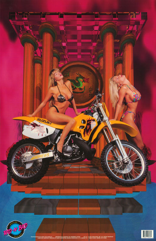 F-MODEL - 2 girls with SUZUKI -- 99-112 POSTER RC3C
