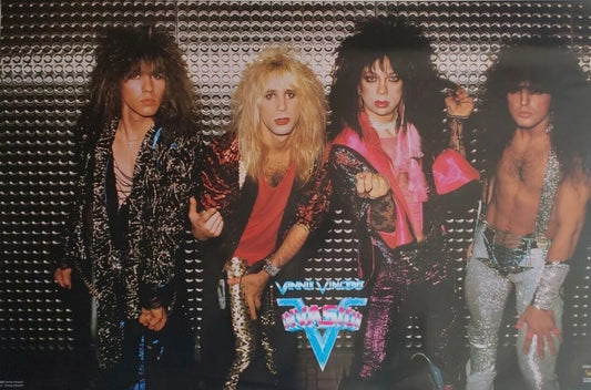 MUSIC: VINNIE VINCENT VINTAGE 1986 INVASION POSTER LW7D