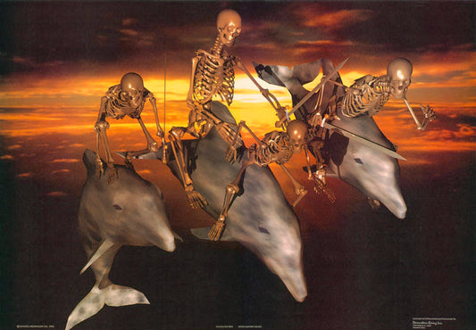 FANTASY-SKELETONS - DEATH RIDE - POSTER RC10L