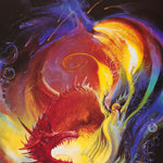 FANTASY - WIZARD & DRAGON - POSTER RW16N