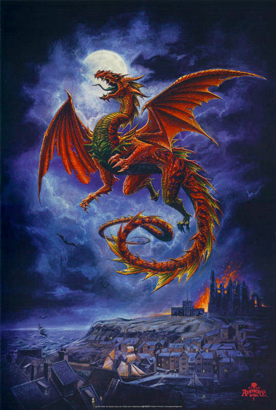 FANTASY - dragon - 24-069 POSTER LW19A